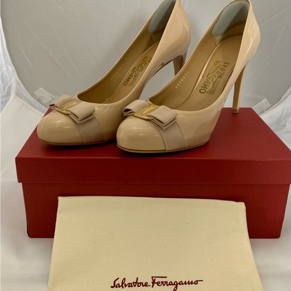 Salvatore Ferragamo Tina Patent Leather heels- Gorgeous!